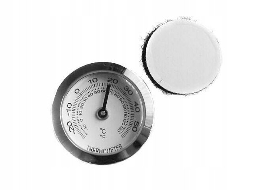 TR-015 - ТЕРМОМЕТР С БЕЛЫМ ЦИФЕРБЛАТОМ НА ЛИПУЧКЕ