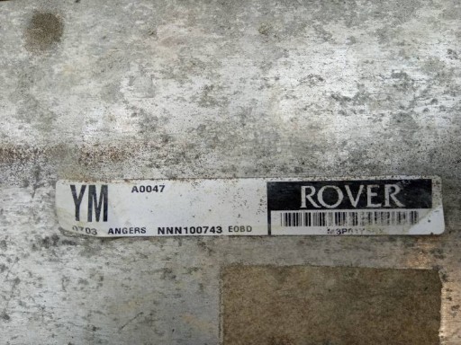 control unit of the engine NNN100743 Rover 45 and (1999-2005)