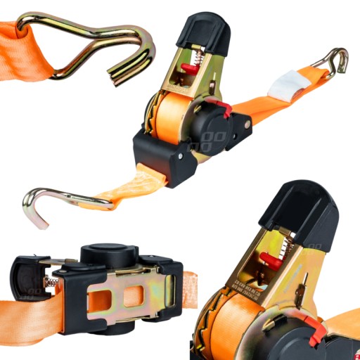 ТРАНСПОРТНИЙ РЕМЕНЬ З АВТОМАТИЧНИМ РАЙПЛЕРОМ 1,5Т/50ММ/4,5М АВТОМАТИЧНИЙ J-ТИП