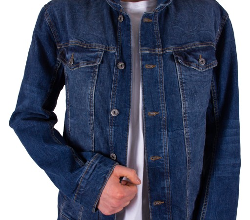 kurtka jeansowa MĘSKA KATANA 2gat M 10450111106 Odzież Męska Okrycia wierzchnie DD PRFQDD-8