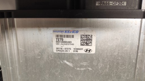 HYUNDAI BAYON 1.0 T-GDI 48V control unit running board STARTOWY 39116-07275 21-24