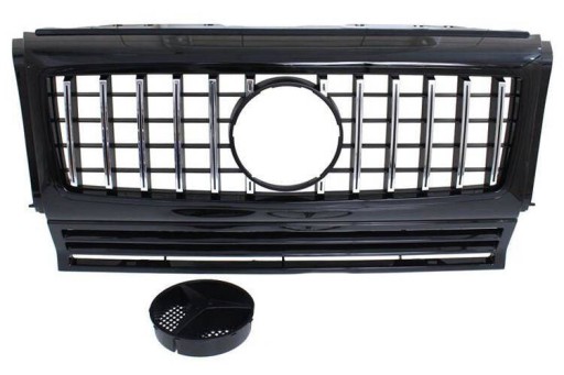 MERCEDES BENZ W463 G63 LOOK SHINY BLACK решітка 90-18