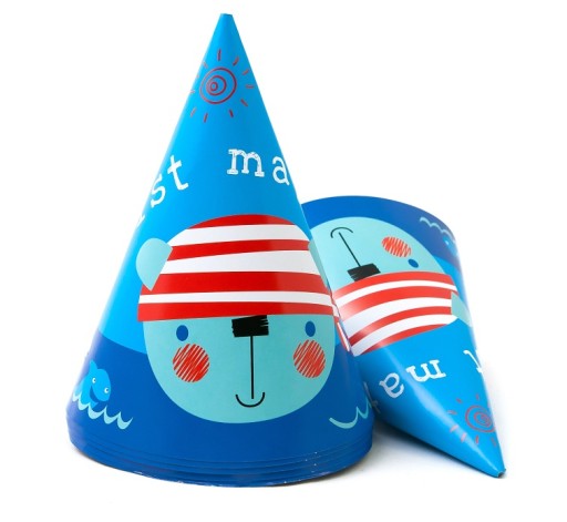 Шапочки Godan сині на день народження 6 шт