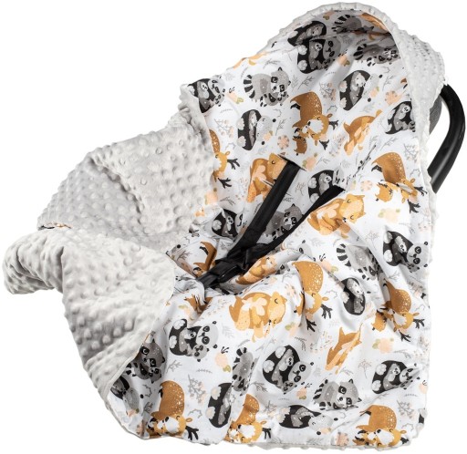 КОВДРА МІНКІ З КАПЮШОНОМ, АВТОМОБІЛЬНЕ СИДІННЯ, ПЕРЕНЕСКА