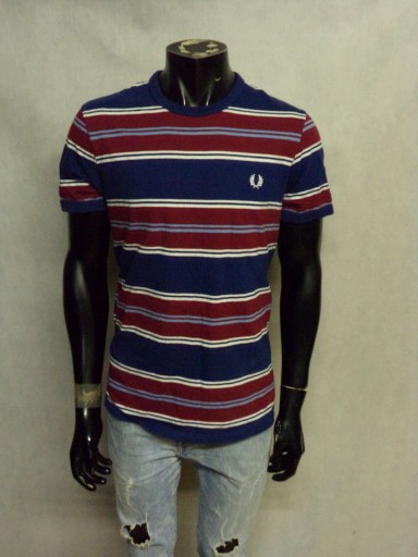 FRED PERRY KOSZULKA MESKA W PASKI T-SHIRT