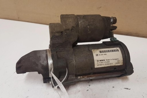 Стартер opel corsa e 55591492 1.3l дизель 70kw 2015 р.в.