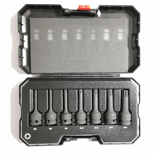 НАСАДКИ POWERBUILT УДАРНЫЕ ГОЛОВКИ 1/2 ДЮЙМА ШПЛИНЫ 7 ШТ. 5–16