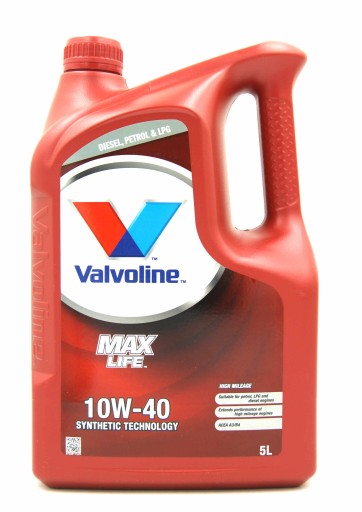 VALVOLINE MAXLIFE 10W40 ACEA A3 / B4 API SN / CF 5L