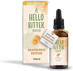 Hello Bitter Tropfen-Grapefruit Edition, Bezalkoholowy Suplement Diety 50ml