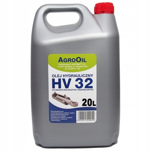 HYDROL L-HV32 ГИДРАВЛИЧЕСКОЕ МАСЛО 20 Л ДЛЯ МАШИН HV32