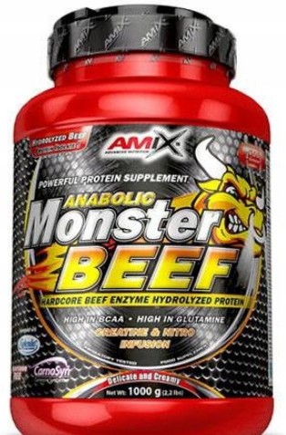 AMIX ANABOLIC MONSTER BEEF PROTEIN 90%BIAŁKO 1kg