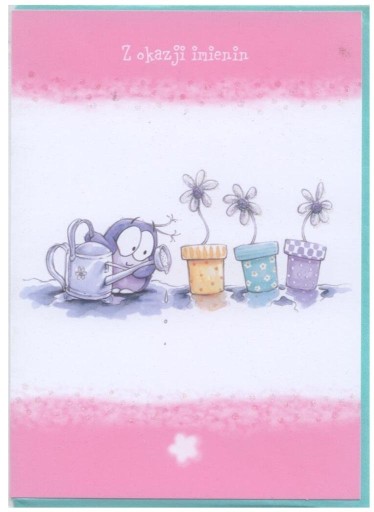 Листівка з іменинами 12 х 18 см