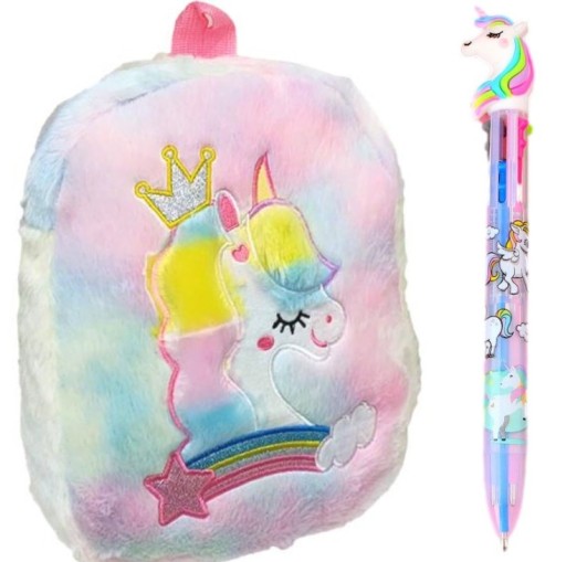 Рюкзак шкільний однокамерний Martius Відтінки фіолетового, Відтінки синього, Відтінки рожевого, Різнобарвний