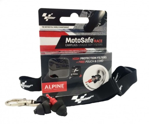Чорні навушники Alpine MotoSafe Race MotoGP