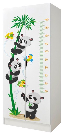 Skriňa Medvedík Panda v akcii, s odmerkou 70x42,5x161,5