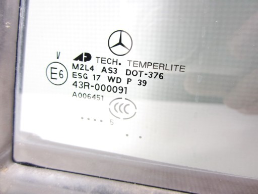 window door rear rear part left Mercedes ML W164