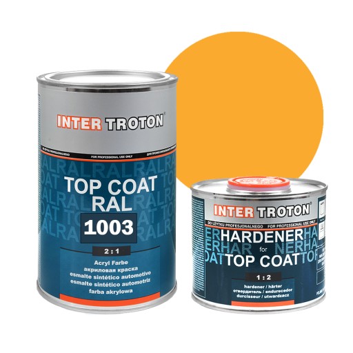 TROTON акриловый лак желтый RAL 1003 + utw