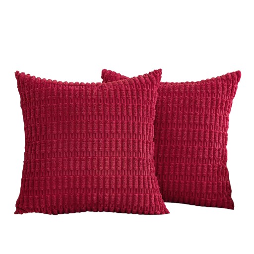 Emema poszewka dekoracyjna sztruksowa czerwony magneta 30 x 50cm 2szt.