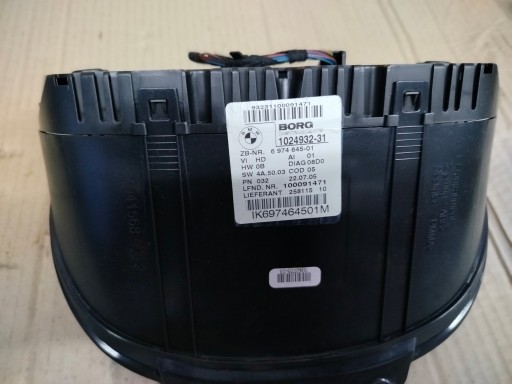 6974645-01 dials BMW E87 1.6 petrol 05r dials
