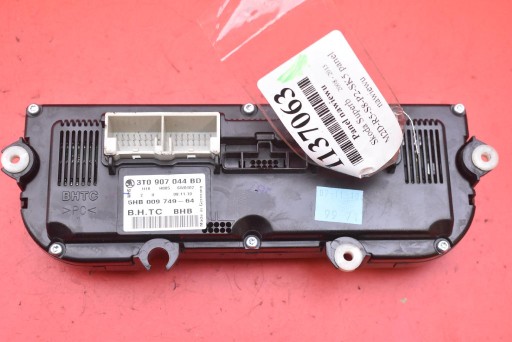 vezérlő panel szellőző KLIMY 3T0907044BD SKODA SUPERB 2 II 08-13