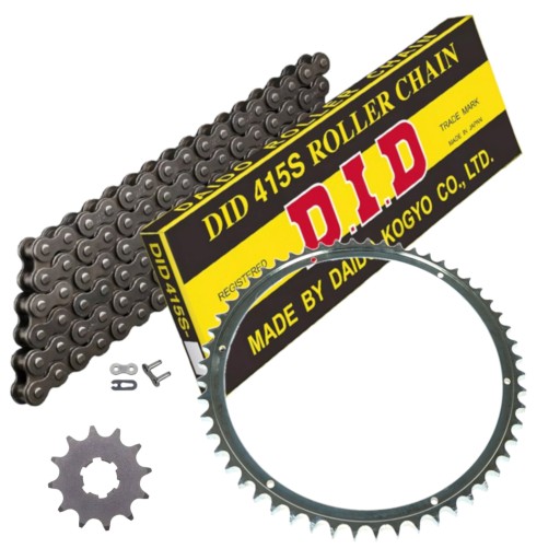 DIR400RO1297DID415 - Комплект приводу ланцюга DID Зірочка Мустанг гончак