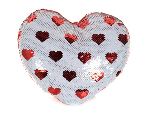 Серце з паєток 30см