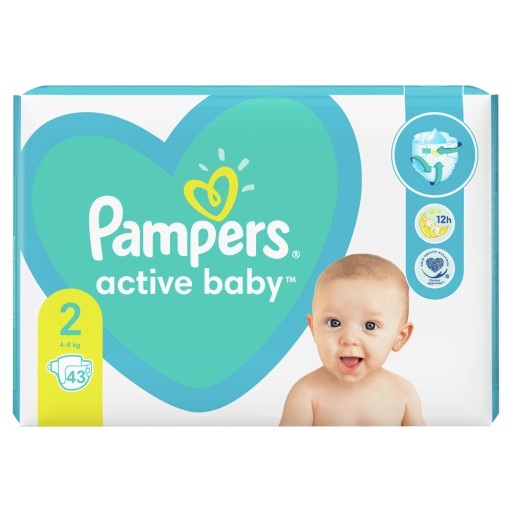 Підгузки Pampers Active Baby розмір 2 4-8 кг 43 шт.