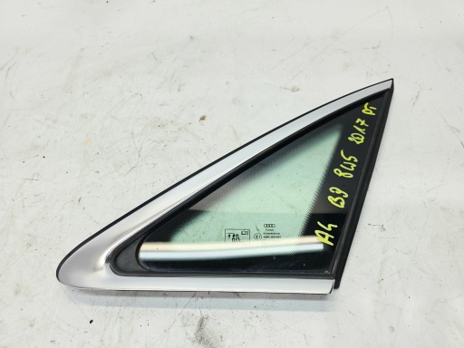 window bodywork right rear part AUDI A4 B9 sedan 8W5845298D 2017R