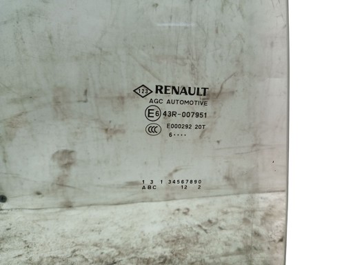 window door right rear part right rear RENAULT SCENIC IV 4 GRAND