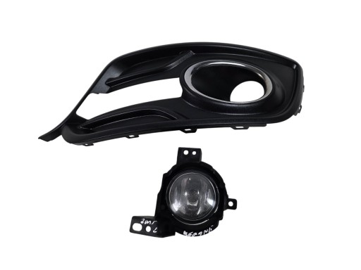RENAULT MEGANE 3 III fog light left + frame grid left CHROM 261A32193R
