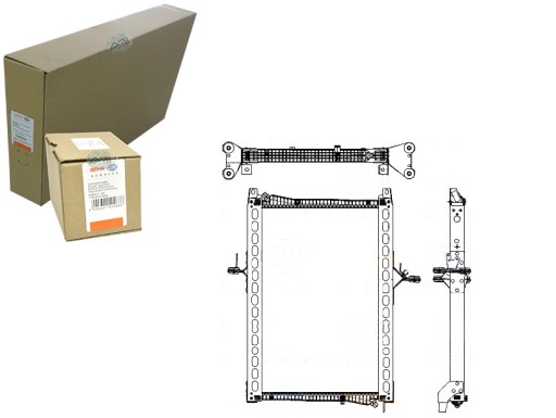 BRH8MK 376 - НИЗКОТЕМПЕРАТУРНЫЙ РАДИАТОР BEHR HELLA INTECOOLER