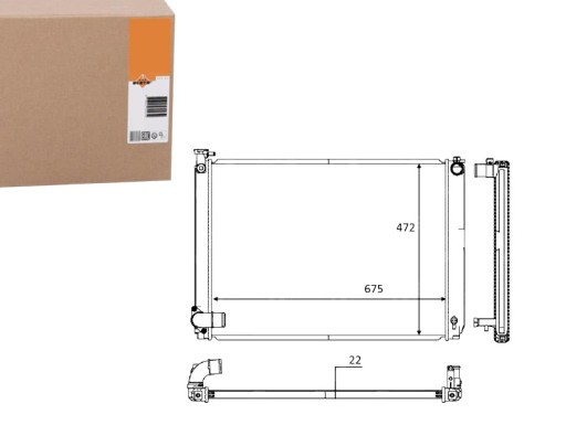 NRF58604(EXT) - РАДИАТОР NRF LEXUS RX 400H 3.3 05- NRF