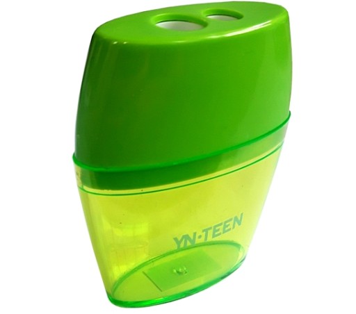 Подвійна точилка, з контейнером Багатоколірний інтерпринт