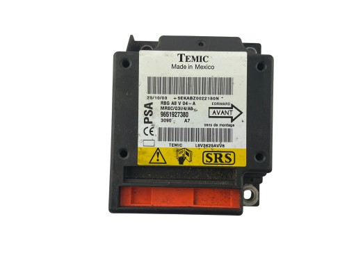 modulo sensor airbag 9651927380 Citroen C3 e wersja europejska