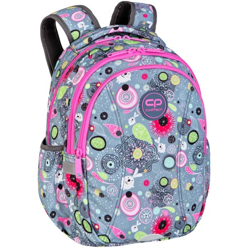 Рюкзак шкільний багатокамерний CoolPack білий, Відтінки рожевого, Відтінки сірого та сріблястий, Відтінки зеленого, Різнокольоровий 21 л