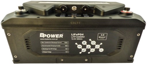 Литиевая батарея lifepo4 12,8 в 200 ач, bluetooth с нагревательным ковриком bpower lfp1