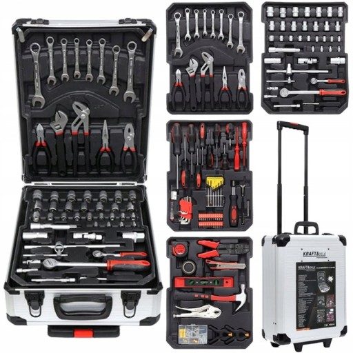 НАБІР ІНСТРУМЕНТІВ КЛЮЧІВ 188 ЕЛ МЕТАЛЕВИЙ КОФЕР ПРОФ