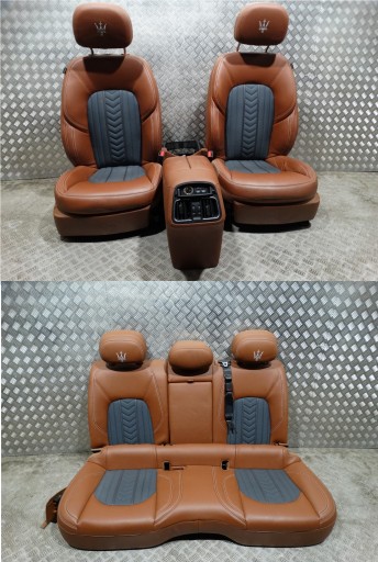 IDEALNE KPL. Sitze SKORY MASERATI LEVANTE GRZANE 1