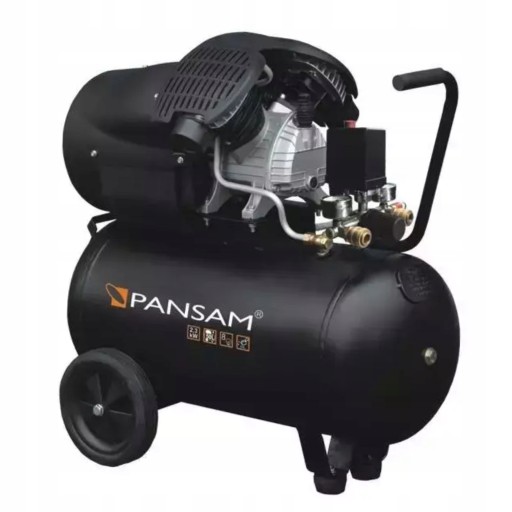 КОМПРЕССОР КОМПРЕССОР 50Л PANSAM A077060 ДВУХПОРШНЕВОЙ