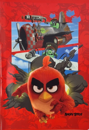 Zošit A5 16 k mriežka Angry Birds