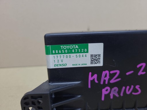 Unité commande confort Toyota Prius Positif ZVW40 2012 88650-47120
