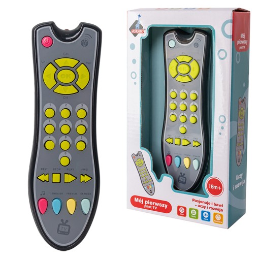 ПУЛЬТ ДЛЯ ТВ ДИТЯЧИЙ СВІТЛИЙ ЦИФРИ ЗВУЧАЄ АСКАТО