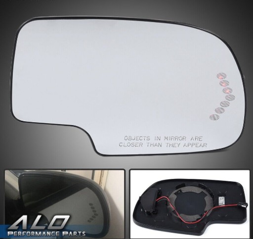 02ESM4504zbk - ВСТАВКА ДЗЕРКАЛА CADILLAC ESCALADE AVALANCHE SILVERADO ПРАВА СТОРОНА