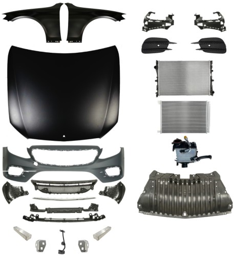 Inny599 - Mercedes Benz E-Class W213 AMG 16- КОМПЛЕКТ ДЕТАЛЕЙ Ремня капота