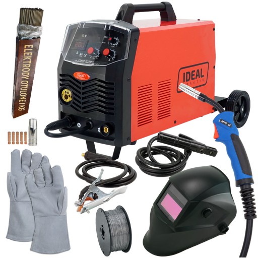 Зварювальний апарат migomat напівавтоматичний MIG MAG MMA 200A Ideal