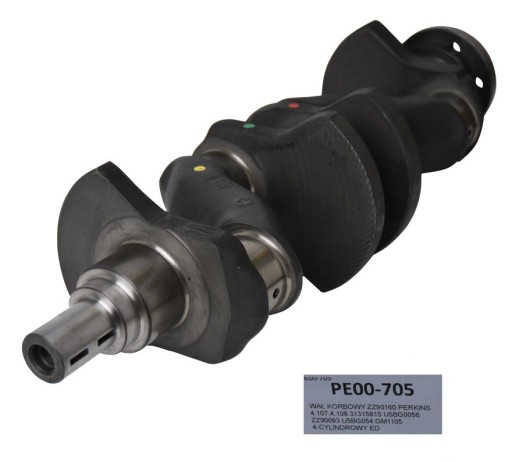 PE00-705 - CRANKSHAFT / КОЛЕНЧАТЫЙ ВАЛ (4) PERKINS 4.107 4.108