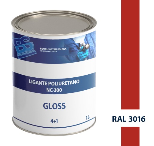 BEMAL СУДНОВА ФАРБА-ПОЛІУРЕТАНОВИЙ ЛАК-1L-RAL 3016