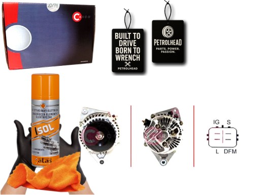 CASCAL40127AS#ECS-PCP+K - Генератор casco 2706027030 alt7145 cgb13067 cgb84 #petrolhead pro+ kit4