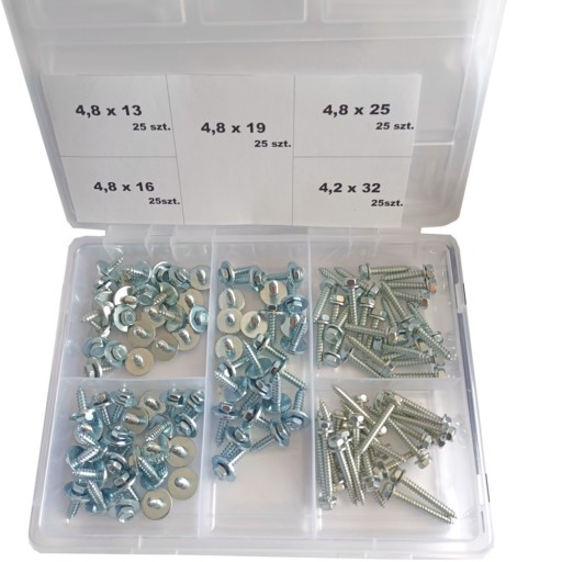 Винт 4,8 4,2 самонарезающий + шайба КОМПЛЕКТ125