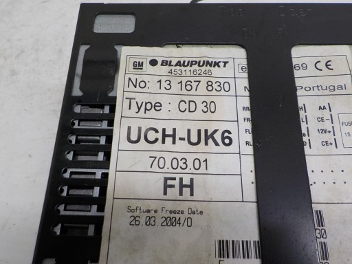 OPEL VECTRA C RADIO fabbrica CD30 MP3 13167830